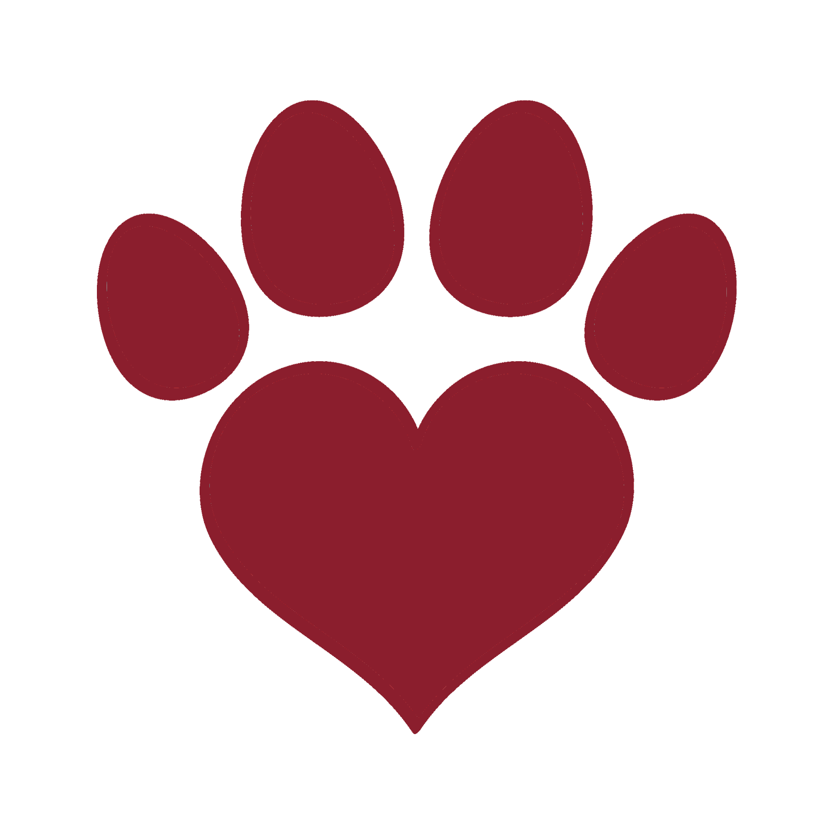 Duncan’s Pack heart paw logo